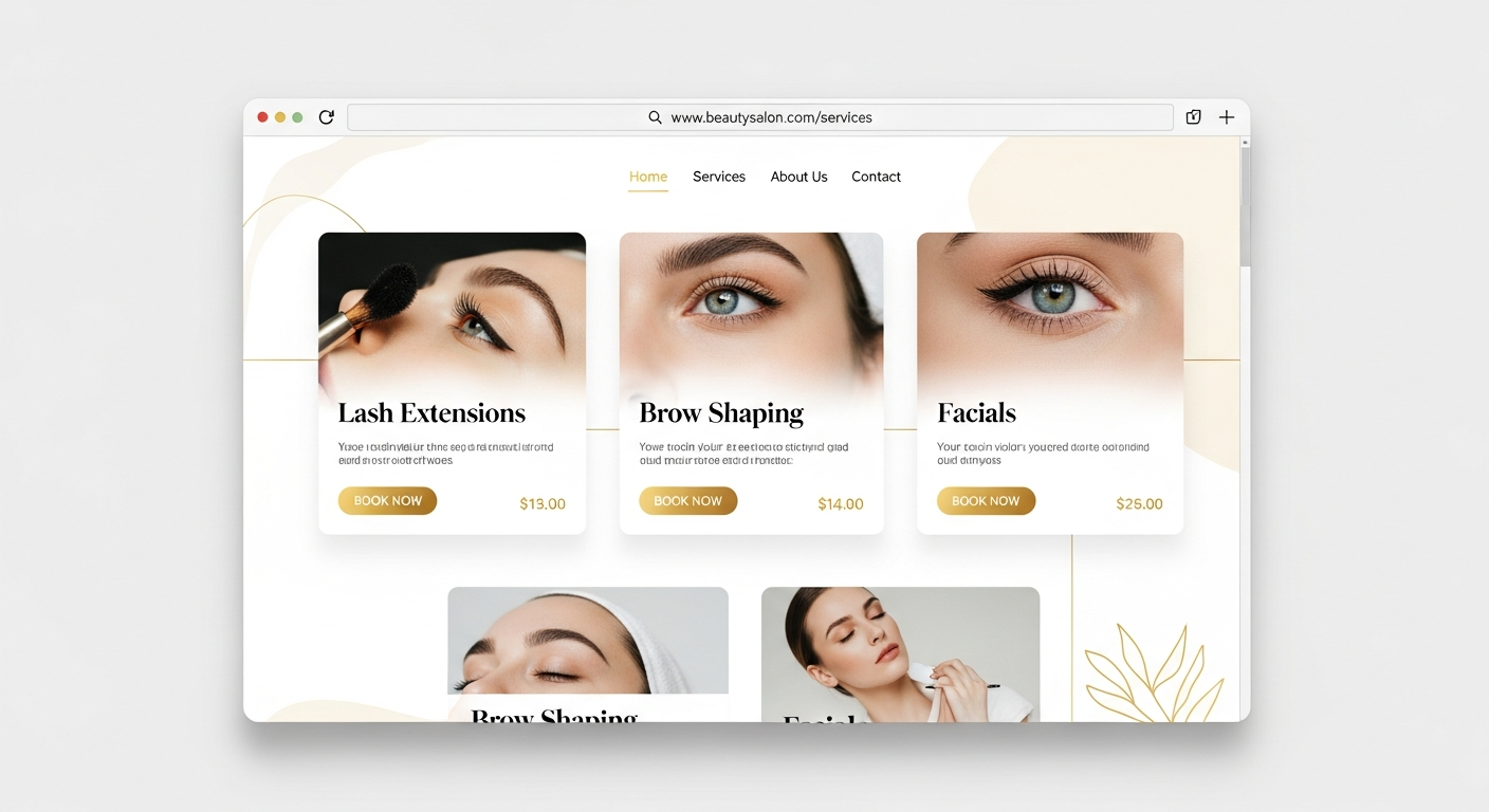 Services and pricing on the public site